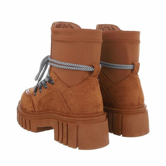 Camelkleurige daimen boot Laure