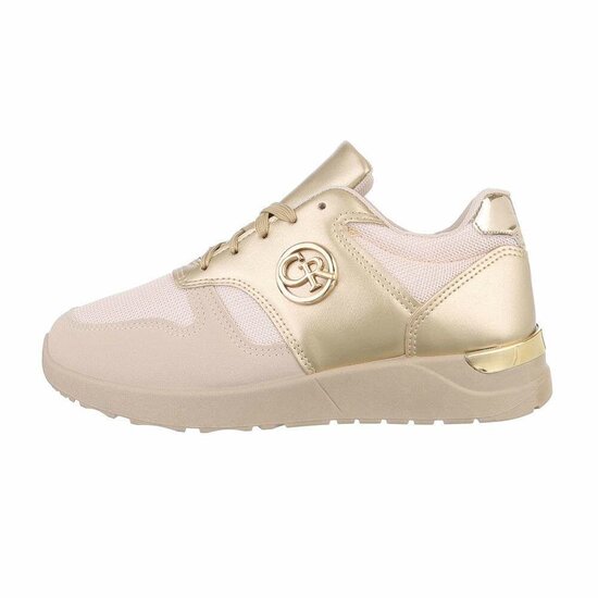 Lage goud-beige sneaker Josefina