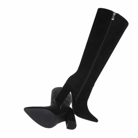 Zwarte hoge suede laars Ruth