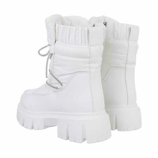 Witte winterboot Leslie