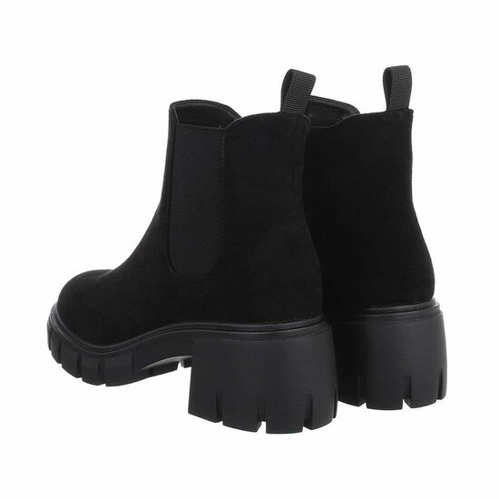 Zwarte suede Chelsea boot Magali.