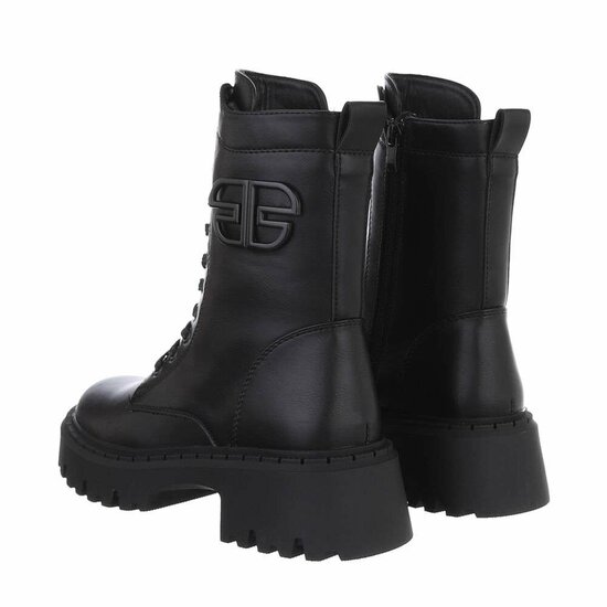 Zwarte halfhoge boot Abira