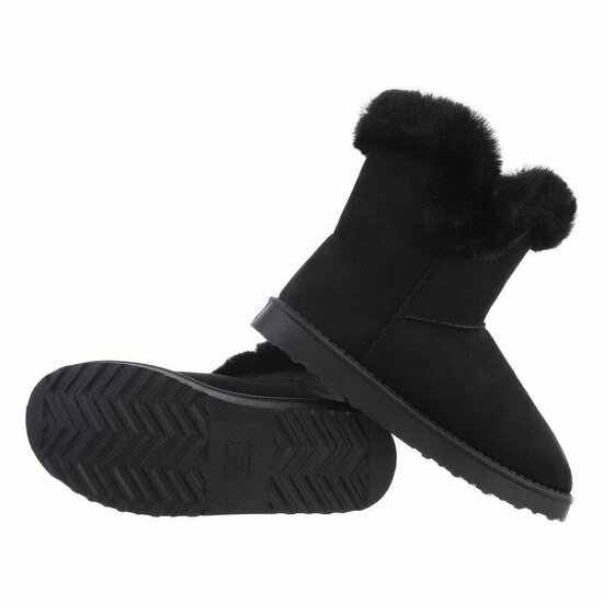 Zwarte daimen snowboot Amarisa.