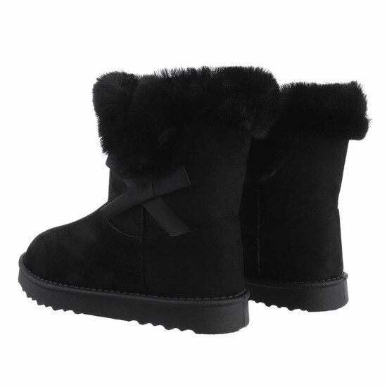 Zwarte daimen snowboot Amarisa.