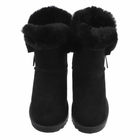 Zwarte daimen snowboot Amarisa.