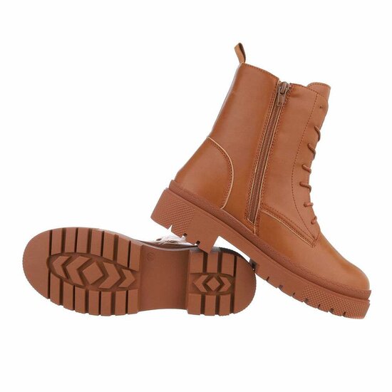 Camelkleurige boot Germaine