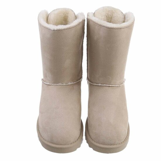 Beige daimen snowboot Amela.