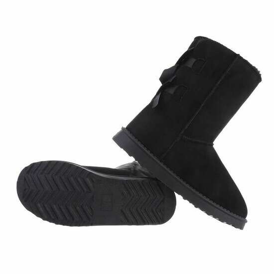 Zwarte daimen snowboot Amela.