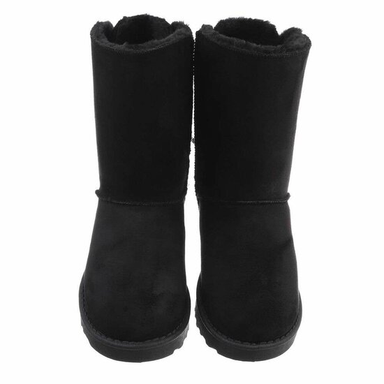 Zwarte daimen snowboot Amela.