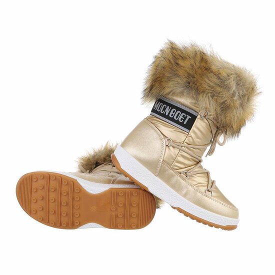 Gouden korte winterboot Heidi