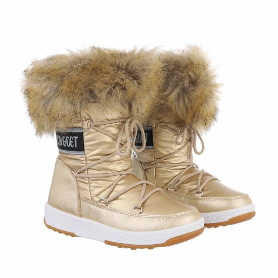 Gouden korte winterboot Heidi