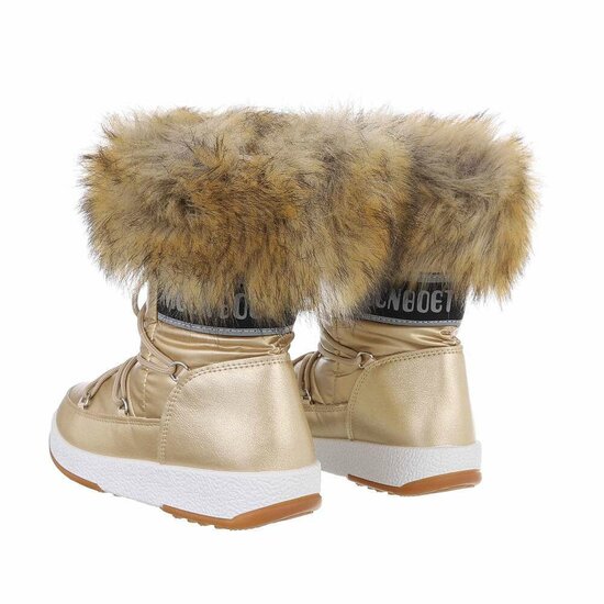 Gouden korte winterboot Heidi
