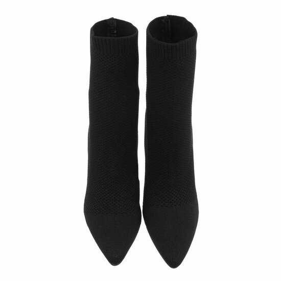Bottines chaussettes hautes noires Cherish