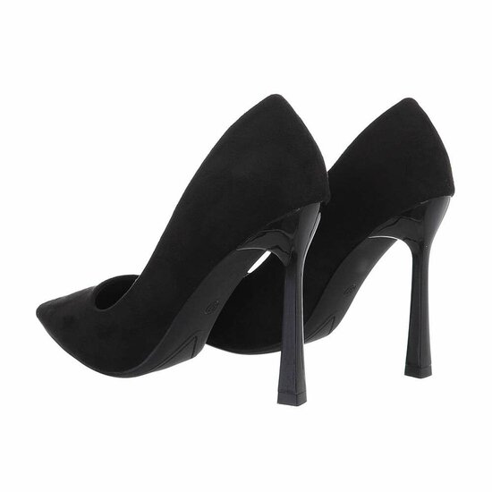 Zwarte suede pump Jolie