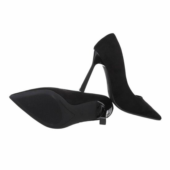 Zwarte suede pump Jolie