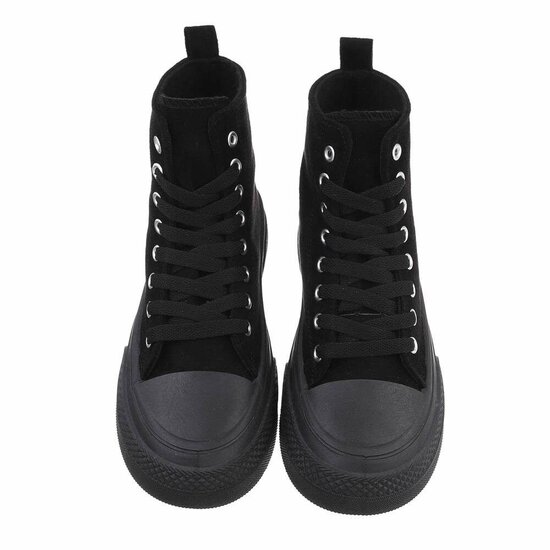 Zwarte hoge daimen sneaker Andreja