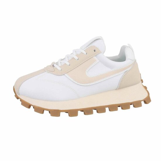 Lage beige mix sneaker Annico 