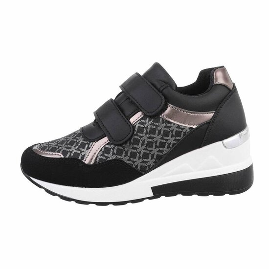 Zwarte hoge sneaker Antara Sibelle Fashion