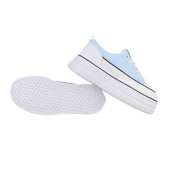 Licht blauwe hoge sneaker Antolina