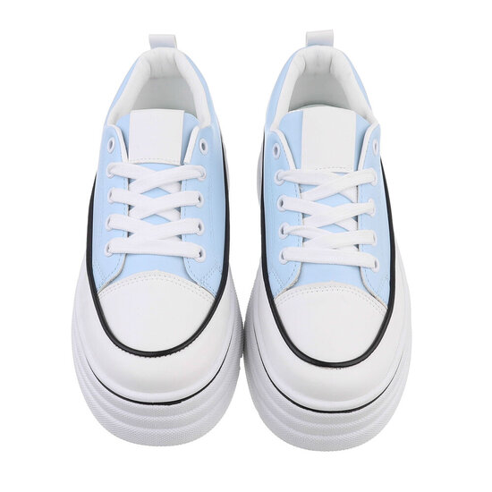Licht blauwe hoge sneaker Antolina