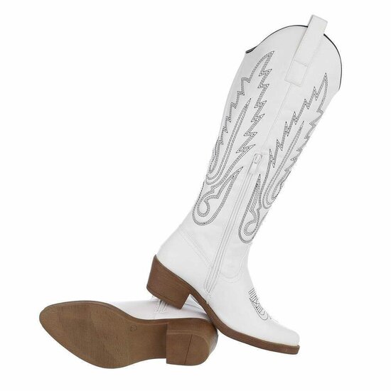 Bottes blanches hautes Debby.