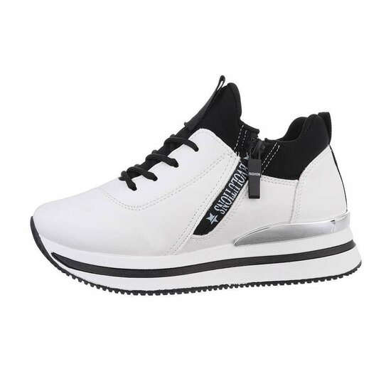 Witte lage sneaker Arila