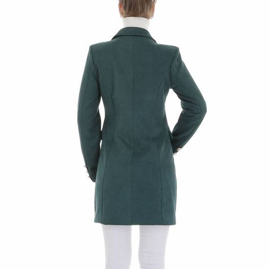 Elegante groene lange blazer.SOLD OUT