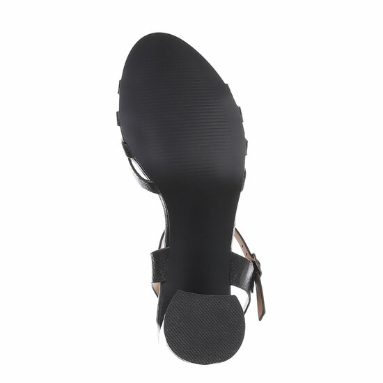Zwarte hoge sandaal Yarie