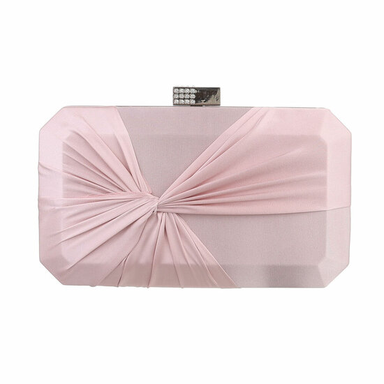 Rose clutchbag met satijn