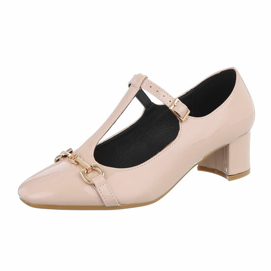 Beige lak pump  Marina