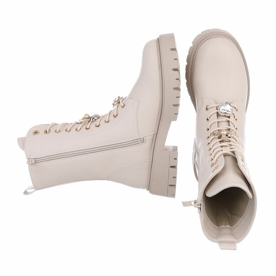 Beige halfhoge boot Geraldyne