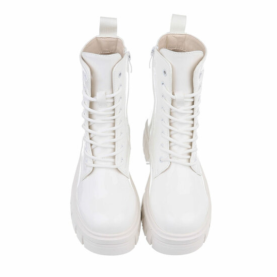 Witte lak boot Ceri