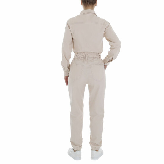 Modieuze beige jumpsuit