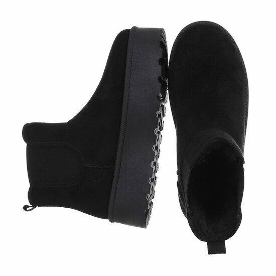 Zwarte daimen winterboot Marjon