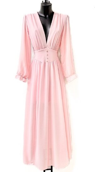 Stijlvolle rose maxi jurk