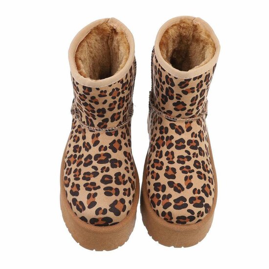 Leopardlook daimen winterboot Sheena.