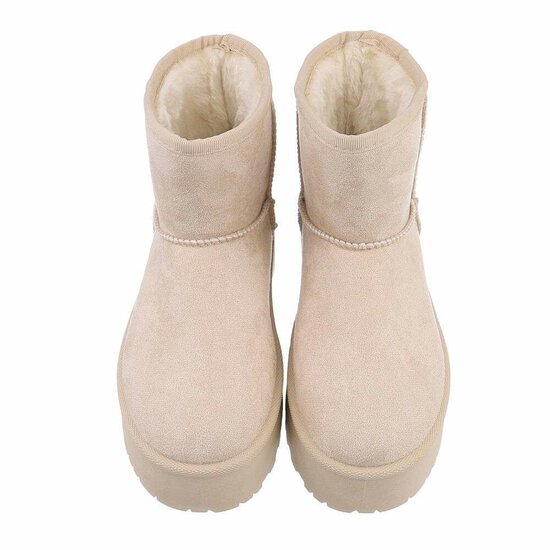 Beige daimen winterboot Sheena.