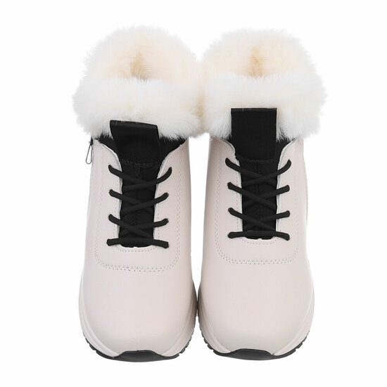 Beige hoge winter sneaker Nikkie