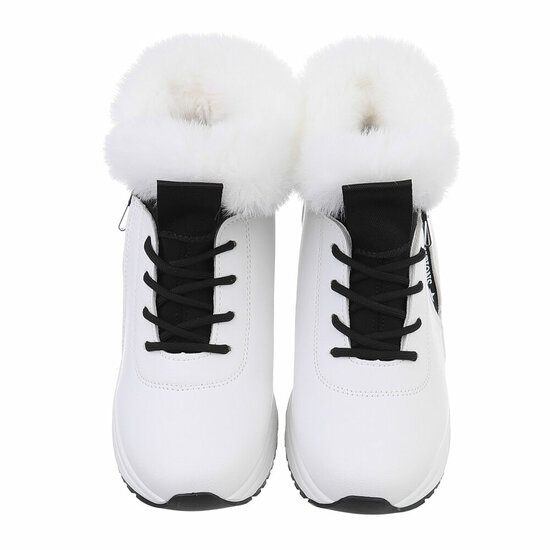 Witte hoge winter sneaker Nikkie