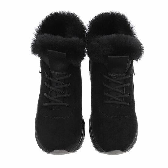 Zwarte hoge winter sneaker Nikkie