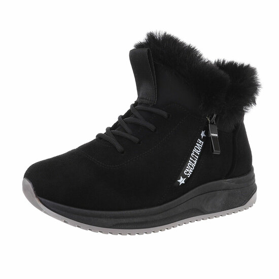 Zwarte hoge winter sneaker Nikkie