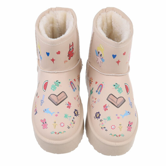 Beige meisjes winterboot Elsie