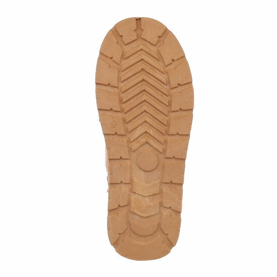 Camelkleurige-beige gemoltoneerde winterboot Many