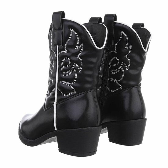 Zwarte biker-western boot Selinde.