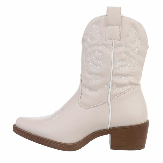 Beige biker-western boot Selinde.