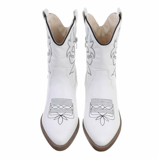 Witte biker-western boot Selinde.