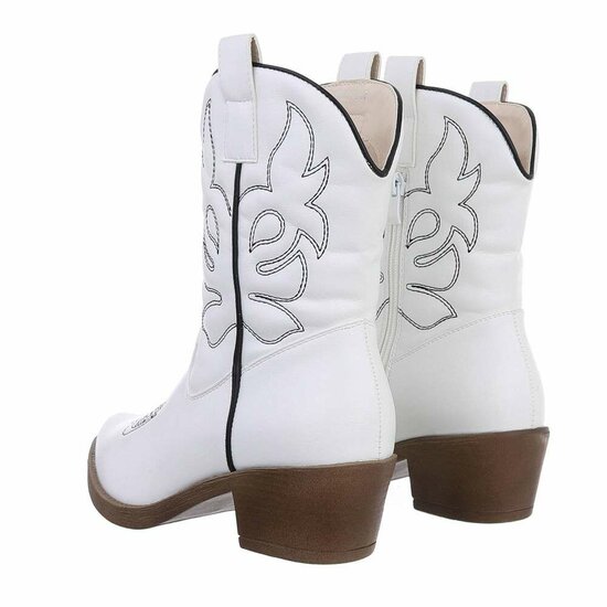 Witte biker-western boot Selinde.