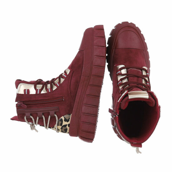 Bordeaux daimen mix boot Orlinda 