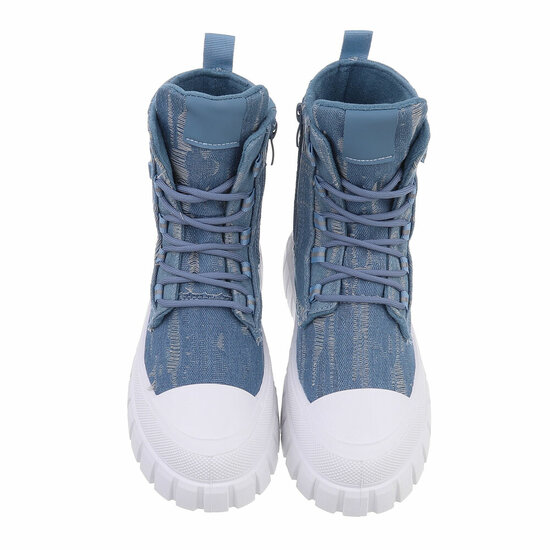 Blauwe jeans boot Orlinda 