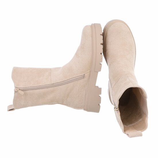 Beige daimen Chelsea boot Justine